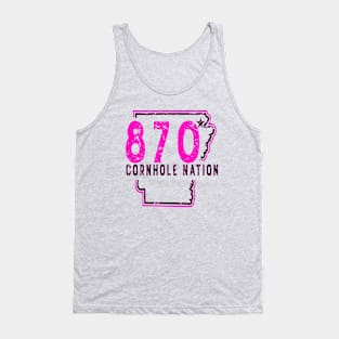 870 Pink and Black Tank Top